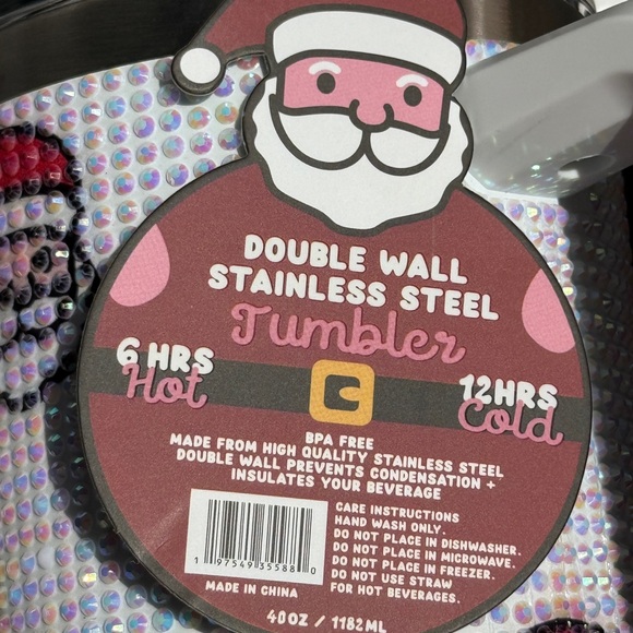Sparkle Santa Tumbler - Picture 2 of 4